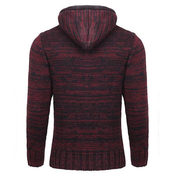 Men's Thick Casual Hooded Winter Sweater