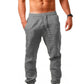 Men's cotton and linen loose casual sports trousers