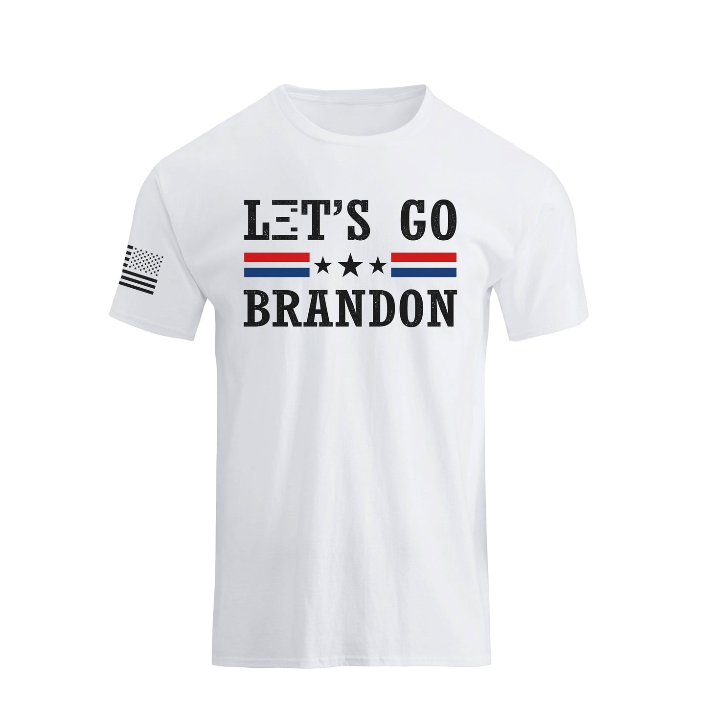 Men's 100%Cotton Let's Go Brandon Graphic Short Sleeve T-shirts