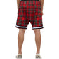 Men's Vintage Plaid Basketball Shorts