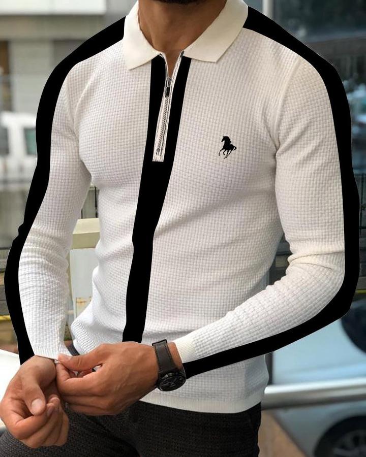 Mens Vintage Business Polo