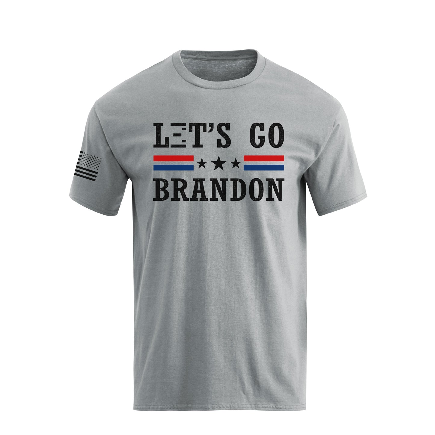 Men's 100%Cotton Let's Go Brandon Graphic Short Sleeve T-shirts