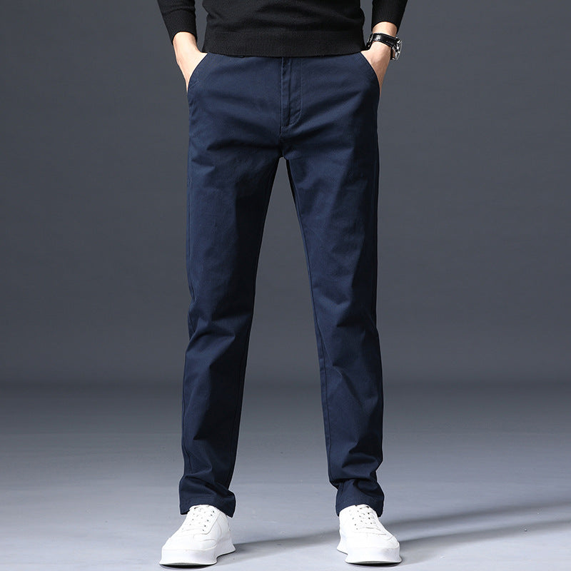 Men's loose stretch cotton casual pants