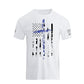 Men's American Flag Cross Overlay Graphic T-Shirt