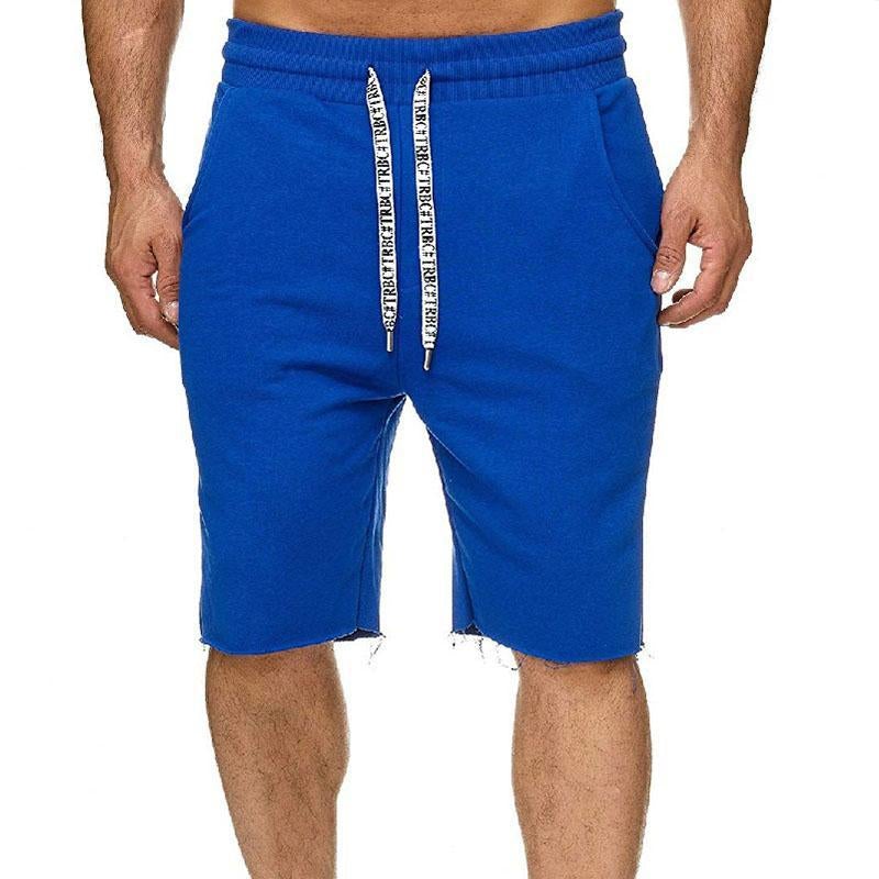 Men's Beach Solid Color Cotton Shorts