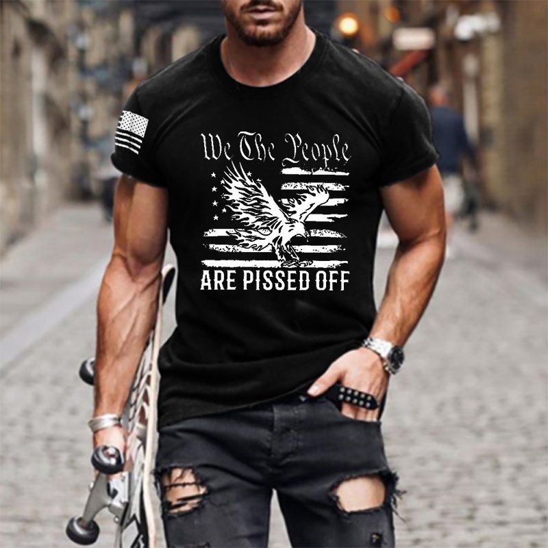 We The People Are Pissed Off Men's Cotton Shirt