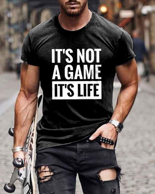 Urban Men's IT'S LIFE Print T-shirt