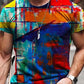 Men's Graphic Prints Graffiti Daily Holiday Print Short Sleeve Tops