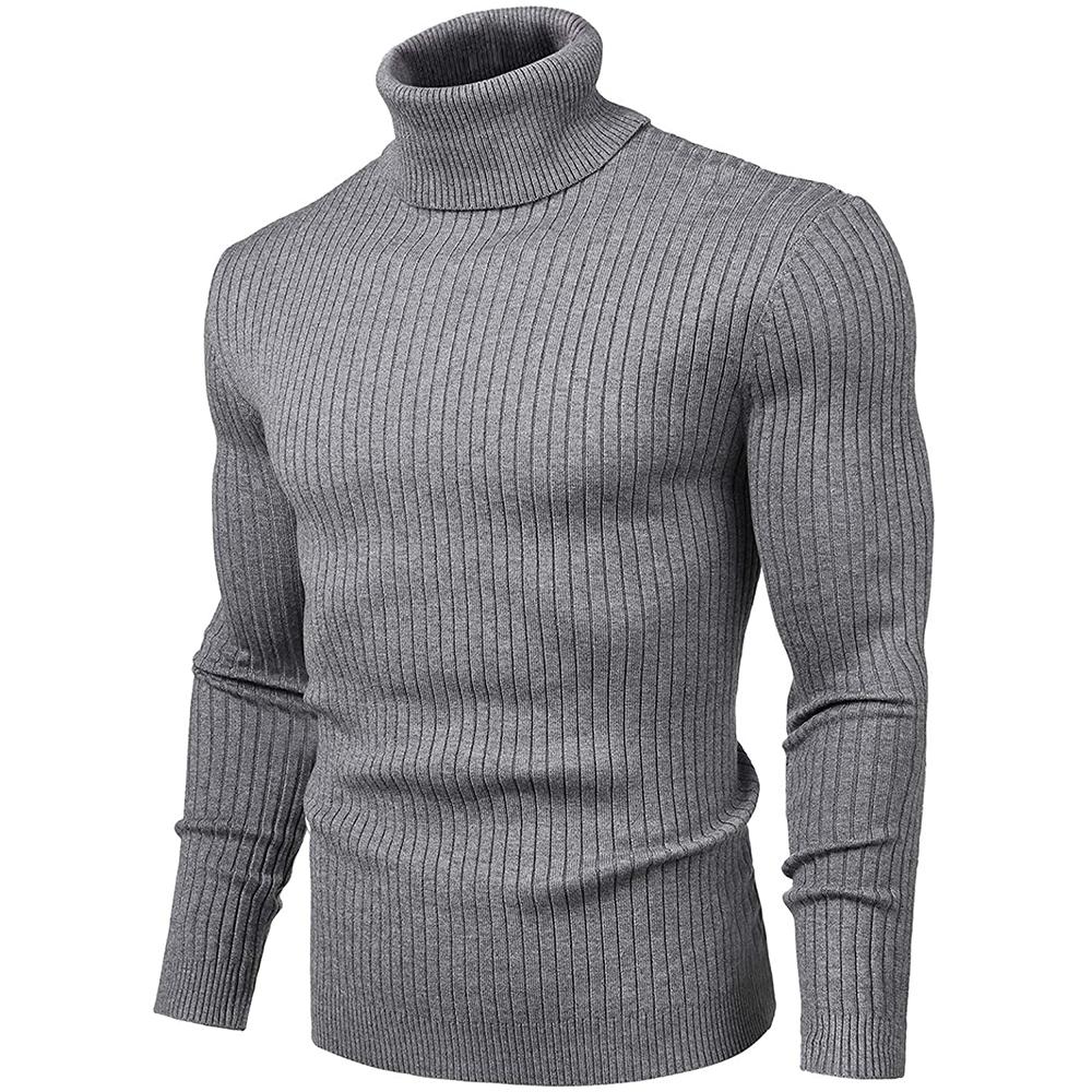 Men's Turtleneck Sweater Slim Sweater