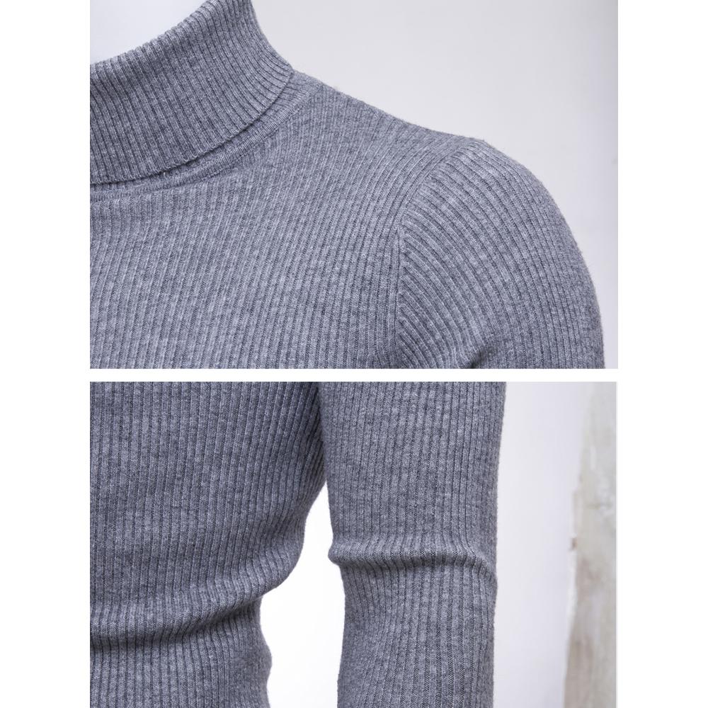 Men's Turtleneck Sweater Slim Sweater