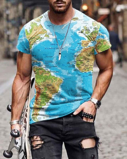 Men's casual Printed T-shirt