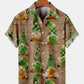 St. Patrick's Day Clover Elf Casual Loose Men's Large Short Sleeve Shirt