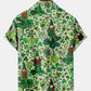 St. Patrick's Day Clover Casual Loose Men's Large Short Sleeve Shirt