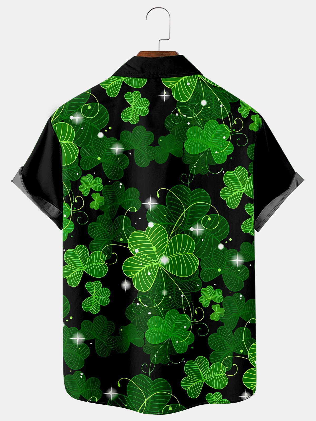 St Patrick's Clover Print Men's Large Shirt