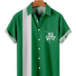 St Patrick's Simple Striped Clover Men's Shirt