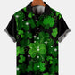 St Patrick's Clover Print Men's Large Shirt