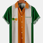 St. Patrick's Day Simple Clover Color Matching Men's Shirt