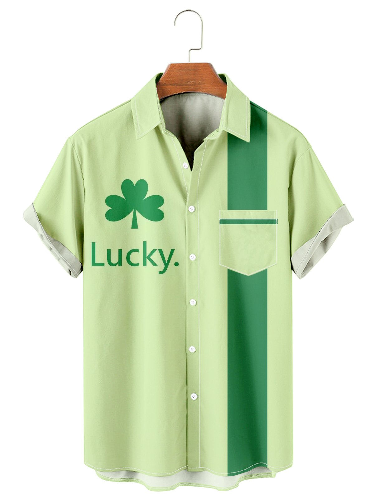 St. Patrick's Day Lucky Men's Casual Shirt