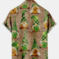 St. Patrick's Day Clover Elf Casual Loose Men's Large Short Sleeve Shirt