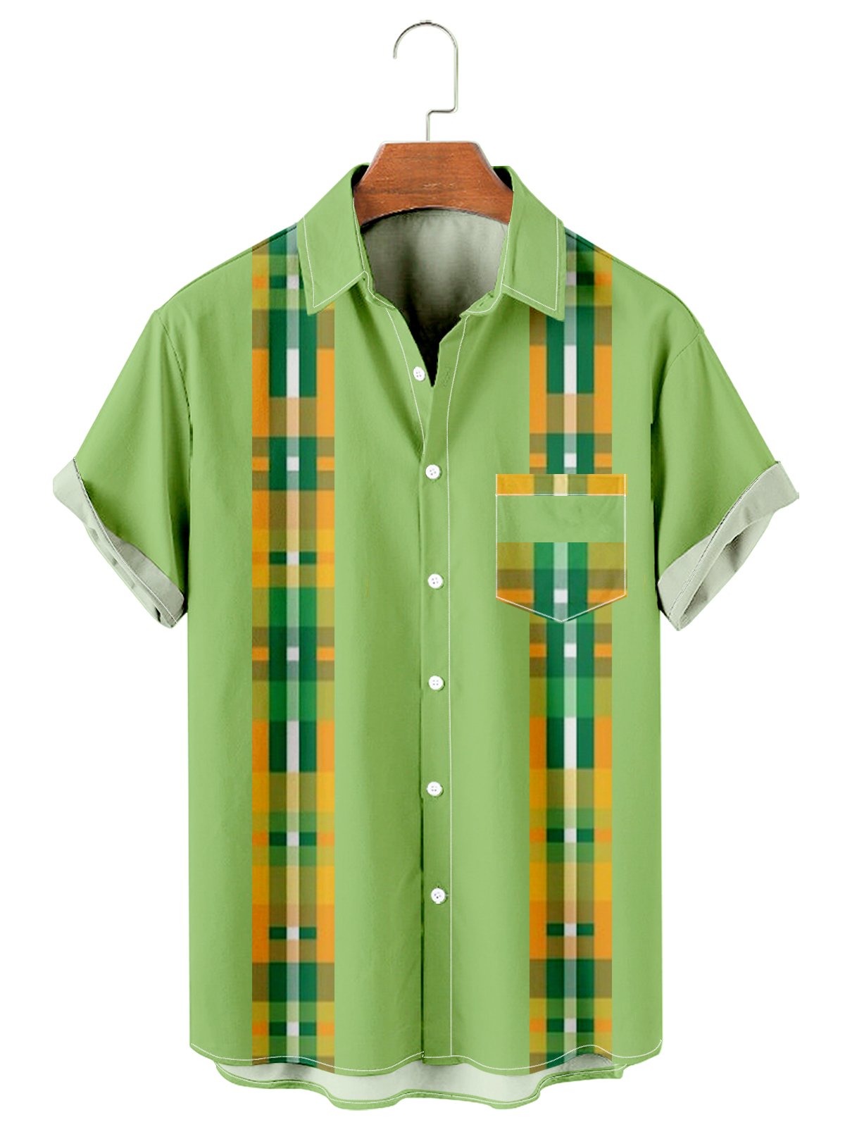 St. Patrick's Day Simple Stitching Men's Large Shirt