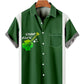 St Patrick Simple Clover Guitar Casual Men's Shirt