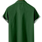 St Patrick Simple Clover Guitar Casual Men's Shirt