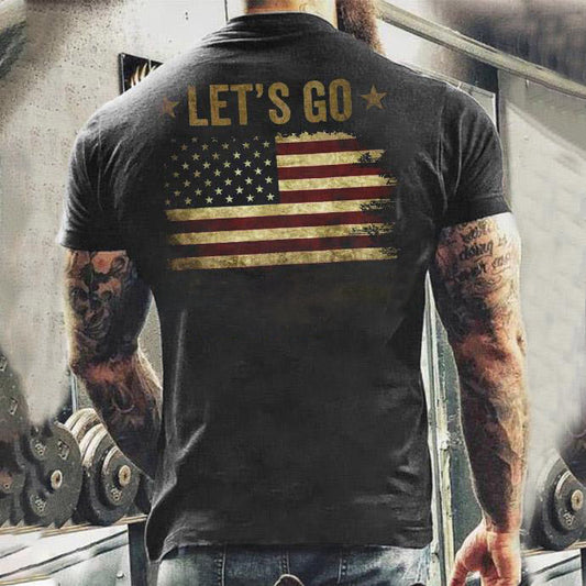 Let's Go Pattern Mens Long Sleeve Warm And Comfortable Shirt