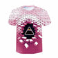 New Men's T shirt 3D Print Graphic Optical Illusion Plus Size Short Sleeve Casual Tops