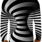Men's 3D Print Graphic Optical Illusion Plus Size Long Sleeve Tops Streetwear