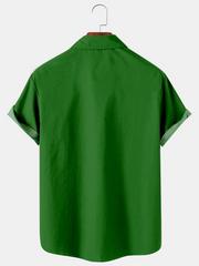 Simple St. Patrick's Day Stitching Men's Large Shirt