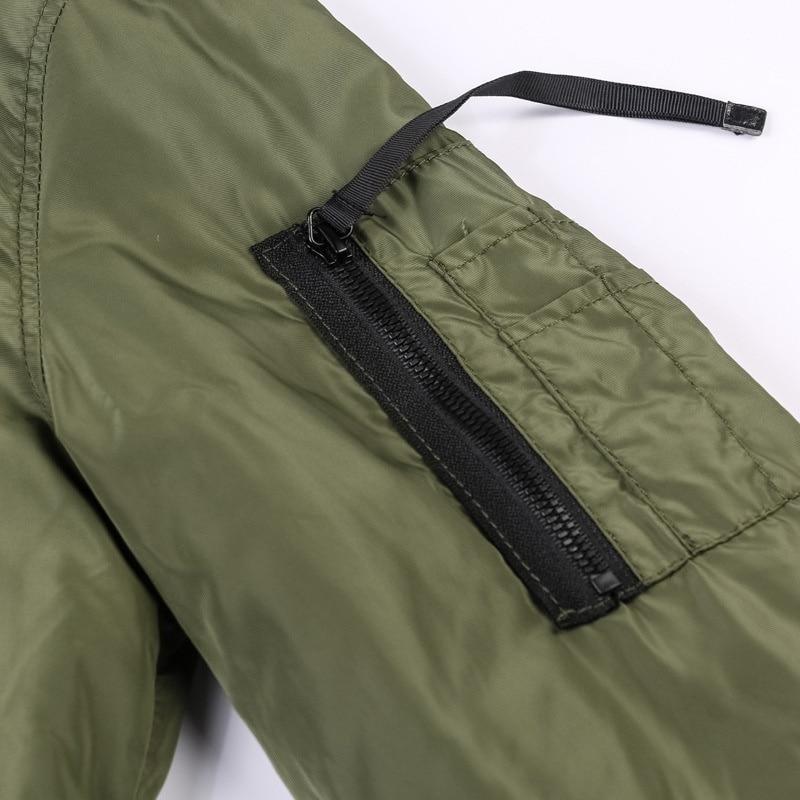 Men ' s Military Bomber Jackets Men Casual Solid Zipper Pilot Jacket New Thin Stand Collar Male Coat Slim Fit