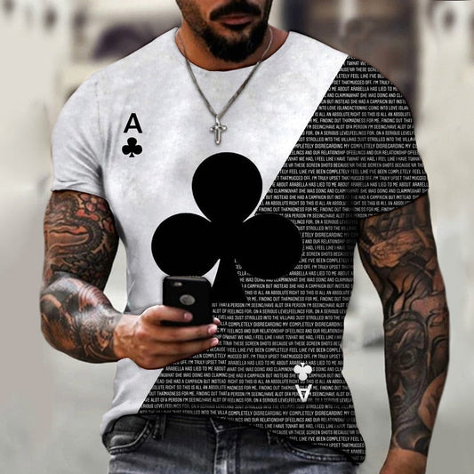 Men 3D Tees Sexy Designer   Popular Printed T-shirt Street Trend Retro Style Men's Women's Standard Size