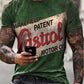 Men 3D Tees Casual Round Neck Short Sleeve  Playing Cards Printing