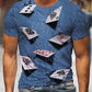 New Men's T shirt 3D Print Graphic Short Sleeve Daily Tops Round Neck