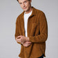 Mens Plain Style Corduroy Solid Color Casual Long Sleeve Shirts SKUD63857