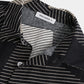 Mens Casual Breathable Striped Color Block Short Sleeve Shirts