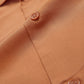 Mens Cotton Light Breathable Solid Color Revere Shirt