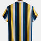 Men Colorful Stripe Printed Holiday Casual Shirt