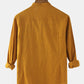 Mens Cotton & Linen Solid Color Thin Casual Long Sleeve Shirts With Pocket SKUF80414