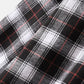 Mens Cotton Plaid Button Up Long Sleeve Casual Drawstring Hooded Shirts