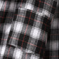 Mens Cotton Plaid Button Up Long Sleeve Casual Drawstring Hooded Shirts