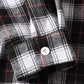 Mens Cotton Plaid Button Up Long Sleeve Casual Drawstring Hooded Shirts