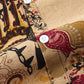 Mens Thin & Breathable Cotton Tribal Pattern Vintage Lapel Holiday Casual Shirt