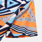 Mens Triangle All Over Print Lapel Street Short Sleeve Shirts