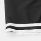 Mens Contrast Stripe Trim Plain Sports Two Pieces Outfits With Drawstring Shorts SKUH31214