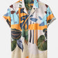 Mens Tropical Floral & Leaf Print Casual Light Designer Loungewear