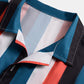Men Colorful Stripe Printed Holiday Casual Shirt