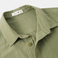 Men 100% Cotton Solid Color Double Pocket Casual Shirt SKUF15002