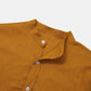Mens Cotton & Linen Solid Color Thin Casual Long Sleeve Shirts With Pocket SKUF80414