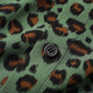 Mens Leopard Print Button Up Short Sleeve Shirts With Pocket